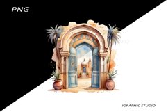 Watercolor Moroccan Clipart Product Image 1