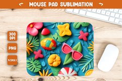 3D Fruits and leaves elements mouse pad sublimation Product Image 1