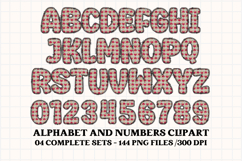 Valentine Alphabet Clip Art, valentines day letters doodle Product Image 2