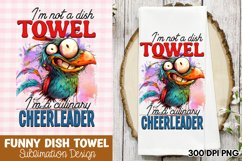 I&#039;m not a dish towel, I&#039;m a culinary cheerleader PNG Product Image 1