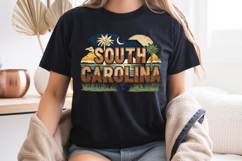 South Carolina State PNG, Vintage Palmetto Deer Sublimation Product Image 8