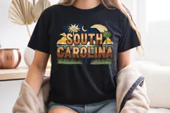South Carolina State PNG, Vintage Palmetto Deer Sublimation Product Image 8