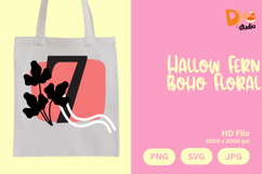 Hallow Fern Boho Floral Monogram Product Image 1