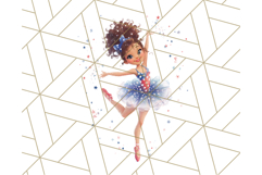 Patriotic Fashion Girl Clipart PNG for 4th of July Product Image 4