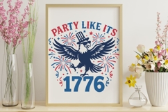 Party Like It's 1776 Svg, 4th Of July Svg, Patriotic Svg. Product Image 9
