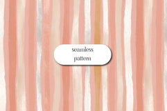 Peach Blush Striped Pattern with Hand Painted Vertical Lines Product Image 1