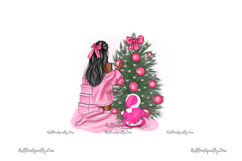 Mom and Baby Christmas Clipart Set Product Image 6