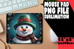 Charming Snowman Art for Holiday Mouse Pads Product Image 1