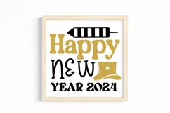 Happy new year 2024 SVG, Happy New Year SVG Product Image 3