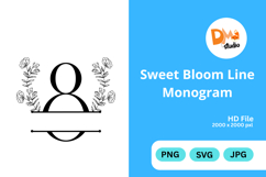 Sweet Bloom Line Monogram Product Image 1
