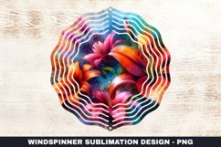 Flowers Wind Spinner Sublimation Design Product Image 1