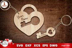 Valentine&#039;s Day Hearts Keychains | Laser Cut | Glowforge Product Image 8