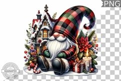 Christmas Gnome Sublimation - Clipart PNG Design Product Image 1