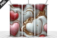 Valentines Love Skinny Tumbler PNG Wrap| Valentines Tumbler Product Image 5
