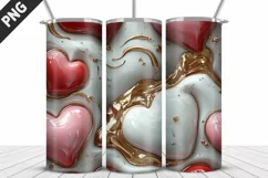 Valentines Love Skinny Tumbler PNG Wrap| Valentines Tumbler Product Image 5