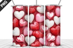 Lovely Hearts Tumbler Design | Valentine&#039;s Day Tumbler Wrap Product Image 3