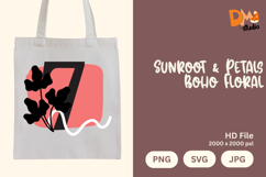 Sunroot &amp; Petals Boho Floral Monogram Product Image 1