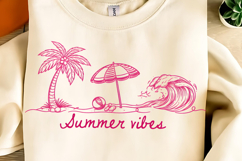 Summer Seashell Bow PNG, Summer Vibes PNG, Minimalist Beach Product Image 2