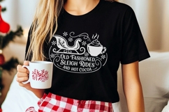 Old Fashioned Sleigh Rides Svg, Farmhouse Christmas Svg. Product Image 7