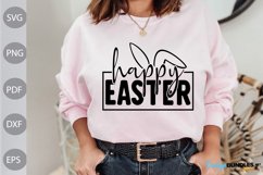 Easter TShirt SVG Design / Happy Easter SVG Cut Files Product Image 1