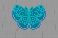 Butterfly Straw Topper STL File for 3D Printing. Product Image 8