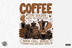 Summer Coffee PNG Sublimation Product Image 1