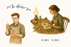 Secrets of the Insect Cabinet 51 Watercolor Cliparts Product Image 8