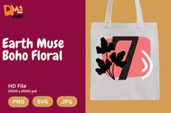 Earth Muse Boho Floral Monogram Product Image 1