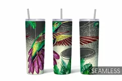 Hummingbird Tumbler Sublimation | 20 oz | Taper | Straight Product Image 1