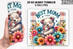 Best Mom Ever Tumbler Wrap,Highland Cow, Mom Tumbler Design Product Image 1