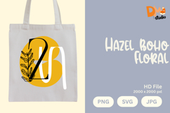 Hazel Boho Floral Monogram Product Image 1