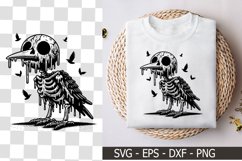 A Melting Bird Skeleton Character - Skeleton SVG Product Image 1