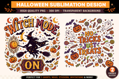 Halloween, Witch Halloween &amp; Candy Halloween Sublimation PNG Product Image 1