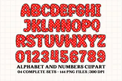 Christmas Alphabet png clipart, christmas letters doodle Product Image 2