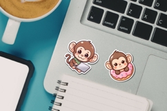 Funny Little Monkey Stickers Bundle Product Image 8