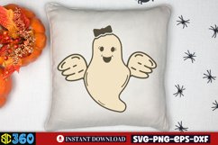 Cute Ghost Clipart, Cute Ghost Clipart Sublimation Product Image 4
