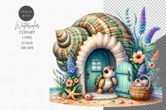 Turtle clipart, Animals house clipart, Cute animals Product Image 1