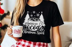 Powered By Cocoa And Christmas Spirit Svg, Hot Cocoa Svg. Product Image 7