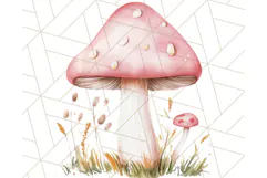 Pastel Pink Fairy Garden Clipart, Enchanted Cottagecore Png Product Image 4