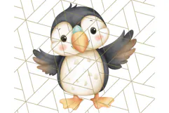 Cute Arctic Animal Clipart PNG, Cute Winter Animals Png Product Image 4