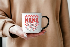 Mama Valentine Sublimation Design | Heart Bow Mama PNG Product Image 5