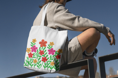 Colorful Garden Blooms Embroidery Design Product Image 7