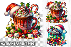 Christmas Sublimation Clipart Bundle - Christmas PNG files Product Image 9