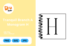 Tranquil Branch Monogram Icon Product Image 1