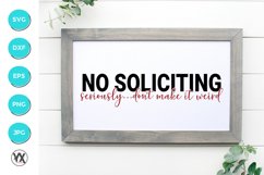 No Soliciting SVG Product Image 2