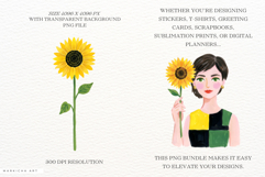 Sunflower Daily Love Clipart Product Image 2
