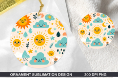 Pattern Stained Glass Ornament PNG ,Digital Download File Product Image 1