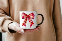 alentine Heart Bow PNG Bundle | 7 Cute Red &amp; Pink Ribbon Product Image 5