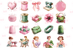 Mothers Day Sewing Clipart Set Of 49 Png Bundle Product Image 4