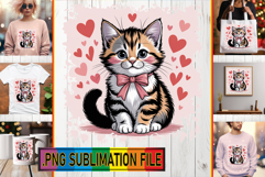 Timeless PNG TSHIRT Designs, Cat Valentin's Day Product Image 1
